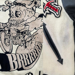 Custom Men's Letterman Varsity <b>Jackets</b> Warm Winter Wool <b>Baseball</b> <b>Bomber</b> Stand Chenille Embroidered Leather Sleeves Plus Size - Product Image 3