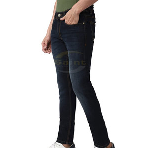 Jeans pour hommes de qualité supérieure, fins, solides, respirants, tissés, confortables, sur mesure, dernier design, vente en gros, faible MOQ - Product Image 6