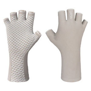 UPF 50+ Sun Protection Fishing <b>Gloves</b> <b>Fingerless</b> Anti-Slip UV Protection Fishing <b>Gloves</b> for Men Women Lightweight Quick Dry - Product Image 2
