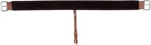 Western <b>Leather</b> Horse Saddle Girth With Buckle Closure And Floral <b>Tooling</b> For Riding - Product Image 4