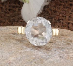 Luxury Two Tone 925 Sterling <b>Silver</b> Bezel Setting Amethyst Wedding <b>Statement</b> <b>Ring</b> for Women - Product Image 4