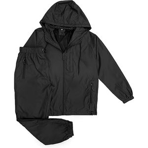 Conjunto Deportivo Informal Unisex para Exteriores, con Capucha, Diseño 2 en 1, Chaqueta Cortavientos Personalizable de Nailon, con Cierre de Cordón Lateral - Product Image 5