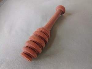 Cuchara de madera para servir, diseño de cabezales múltiples rodantes, para cuidado corporal, cuchara de miel natural, tarro de miel, ecológica, chapada en oro rosa, larga - Product Image 3