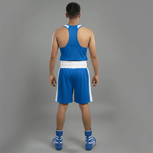 Uniforme de boxe en polyester écologique de haute qualité à séchage rapide pour boxeur, ensemble veste et short de kickboxing, design personnalisé - Product Image 2