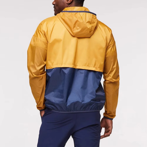 <b>Mens</b> <b>Utility</b> Anorak Windbreaker <b>Jacket</b> Half Zip Hooded Lightweight Outdoor Hiking Wind Resistant <b>Jacket</b> Custom OEM ODM - Product Image 2