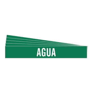 สติกเกอร์ติดท่อ Brady AGUA สำหรับท่อน้ำภายในและภายนอกอาคาร - Product Image 1