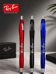 OLIVIA Executive Promotional Ball <b>Pen</b> Set Luxury <b>White</b> Body Custom Logo Handmade Multicolor Retractable <b>Pens</b> Gravure Printing - Product Image 1