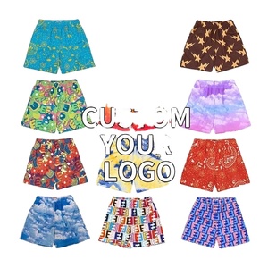 Pantalones cortos de gimnasio para hombre con logotipo personalizado, pantalones cortos de chándal de malla de verano sublimados para deportes, jogging, natación, uso en la playa - Product Image 5