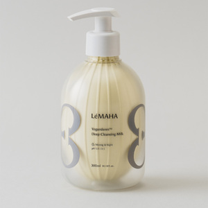 [LeMAHA] Yogurderm ™   Lait nettoyant en profondeur 300ml, nettoyant visage pour peaux sensibles, faible pH, démaquillant, soin des pores, beauté coréenne - Product Image 1