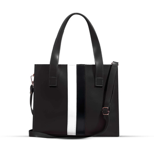 Sac à main pour femme en cuir véritable noir de qualité supérieure, durable, spacieux, avec une pochette pratique et un portefeuille élégant - Product Image 1