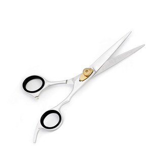 Ciseaux de coiffure professionnels en acier inoxydable, lame tranchante, pour droitiers, manche en plastique, ciseaux de coupe de cheveux, salon de coiffure - Product Image 4