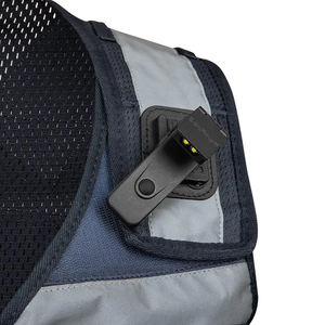 Chaleco de seguridad ANSI Clase 3 de alta resistencia para topógrafo, alta visibilidad, color lima, poliéster, malla, sarga, cierre frontal a presión, bolsillo plano, ojales - Product Image 5