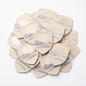 Parche Bordado con Paisaje de Montaña y Escudo, Insignia de Sol Nascente, Directo de Fábrica, para Chaquetas de Exterior - Product Image 1
