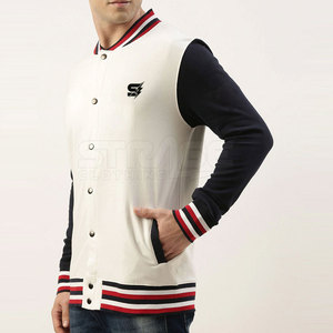 Veste de style universitaire décontractée pour l'hiver, avec tissu en polaire doux, finition lisse, coupe confortable, logo sur le devant - Product Image 3