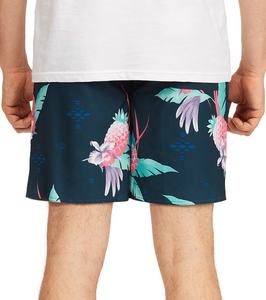 OEM Custom Design <b>Men's</b> Beach Board <b>Shorts</b> 100% Polyester Sublimated Solid Pattern Factory Direct XS Back Pocket Swimwear Trunks - Product Image 3