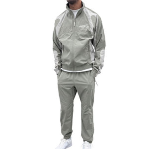 Conjunto de Chaqueta Cortavientos para Hombre, Invierno, Nailon/Poliéster, Color Sólido, Ecológico y Transpirable - Product Image 1