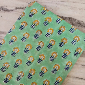 Handmade Hand <b>Block</b> <b>Print</b> Fabric Indian <b>Block</b> <b>Print</b> Fabric Soft Lightweight Cotton fabric Factory Direct Wholesale Price - Product Image 1
