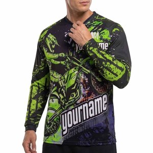 เสื้อเจอร์ซีย์ BMX แบบสปอร์ตแวร์สำหรับทุกเพศ ทีมที่เต็มไปด้วยดีไซน์แบบซับลิเมชั่นสั่งทำพิเศษ ระบายอากาศได้ดี แห้งเร็ว แขนยาว ไซส์พลัส ผลิตจากโพลีเอสเตอร์ % - Product Image 5