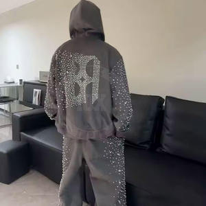 Survêtements tendance pour hommes, prix d'usine, qualité supérieure, style unique, logo personnalisé, strass - Product Image 6