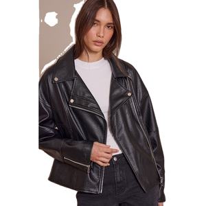 2026 New Women Autumn Winter Cotton Knitted Breathable Motorcycle Jacket Lady Black <b>Zipper</b> - Product Image 1