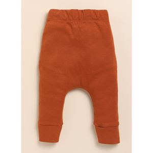 Mallas con cordón de elastano de bambú orgánico de calidad superior Pantalones y pantalones cortos de bebé de jengibre - Product Image 3