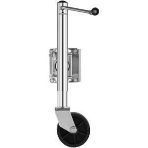 Martinetto Girevole per Rimorchio Barca Resistente con Capacità di Carico di 450 kg, Maniglia Ergonomica, Ruota Singola, Parti e Accessori in PP - Product Image 3