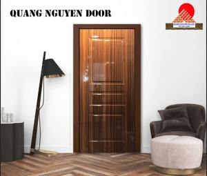 Puerta de Entrada de Madera Sólida con Diseño 3D Moderno, ODM/OEM, para Hoteles y Apartamentos, Ignífuga, Insonorizada, Superficie Acabada, 2 Años de Garantía - Product Image 5