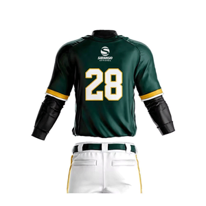 Uniforme de baseball de dernière génération, nouveau style, qualité supérieure, couleur unie, en vente en ligne à prix avantageux - Product Image 5