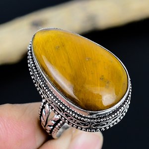 Bague chrétienne en turquoise naturelle, style bohème vintage, plaqué argent 925, bijoux de mariage faits à la main - Product Image 2