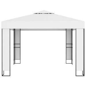 Toldo Blanco 100% Poliéster con Recubrimiento de PA y Acero con Recubrimiento en Polvo para Pérgola, Gazebo o Pabellón - Product Image 3