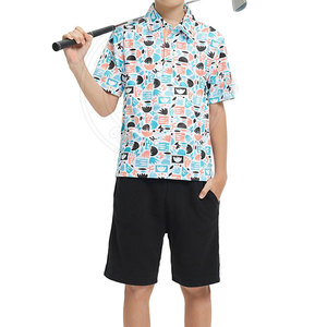 เสื้อโปโลกอล์ฟสำหรับเด็กและเยาวชน ดีไซน์ทันสมัย ผลิตจากผ้าที่ช่วยระบายความชื้น พร้อมด้วยการเคลื่อนไหวที่ยืดหยุ่น เหมาะสำหรับการเล่นกีฬา - Product Image 5
