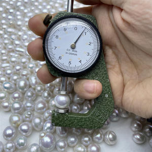 Perlas Sueltas Naturales de Agua Dulce, Tipo Edison, Blancas, de 9-11 mm, con Luz Intensa, Forma Barroca Irregular, Redondas, Tipo Espejo - Product Image 5