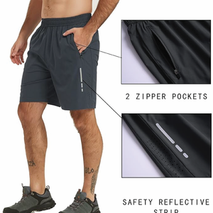 High Quality Custom Embroidered Breathable Quick Dry Summer Athletic Gym Jogger Shorts for Men Wholesale Sports Wear - Product Image 5