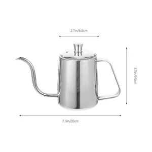 Bouilloire à café en acier inoxydable à bec col de cygne, vente en gros OEM, pot à thé et eau, poignée résistante à la chaleur, pichet pour cafetière à filtre - Product Image 2