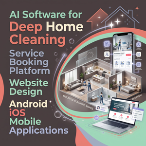 Software de IA para Servicios de Limpieza Profunda del Hogar, Diseño de Plataforma de Reservas, Aplicaciones Móviles para Android e iOS, Software de IA para ERP y CRM - Product Image 2