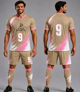 Camiseta de Fútbol para Jugadores con Pantalones Cortos, Uniforme de Fútbol Sublimado Unisex, Ropa Deportiva de Secado Rápido para Adultos, Nombre del Equipo Personalizado - Product Image 1