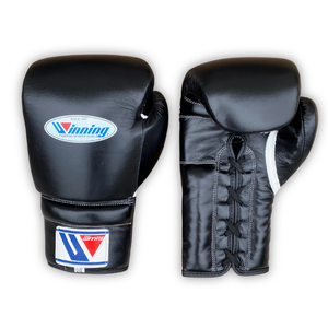 Gants de boxe haut de gamme en cuir véritable avec fermeture à lacets, absorption des chocs, personnalisables, évacuation de l'humidité, séchage rapide - Product Image 1