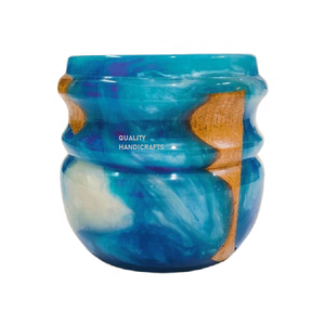 2025 New Wood Epoxy Resin <b>Bakhoor</b> Burner Incense Madhkan Burner Arabic <b>Oud</b> Burner for Home Fragrance for Ramadan Gift - Product Image 2