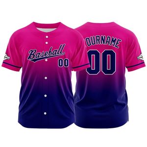 Maillot de baseball marron respirant de qualité supérieure, brodé avec le nom de l'équipe et le nom du joueur, tissu en maille 100 % polyester, coupe courte et ample - Product Image 3
