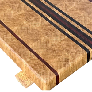 Planche à découper réversible en bois, finition huilée de qualité alimentaire, compatible couteaux, fournisseur de blocs de boucher - Product Image 5