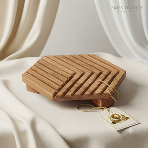 Posavasos de Madera con Cara Sonriente, Alfombrilla Aislante del Calor, Protector de Mesa Novedoso para Cocina - Product Image 5