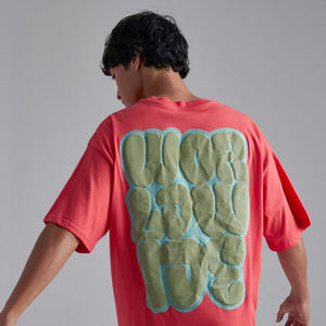 Camiseta de Manga Corta para Hombre, Color Personalizado, Impresión Puff, Alta Calidad, Estilo Urbano, Precio al por Mayor, Unisex, 100% Algodón, Talla Grande - Product Image 6