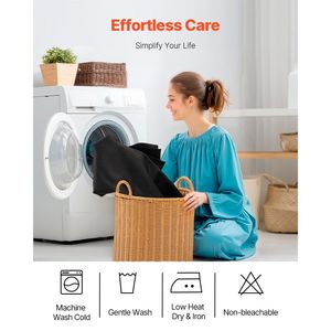 Tende Oscuranti Lunghe 63 Pollici, Set di 2 Pannelli Larghi 42 Pollici Ciascuno, con Isolamento Termico e Blocco della Luce, con Occhielli, Mantovane Oscuranti - Product Image 6