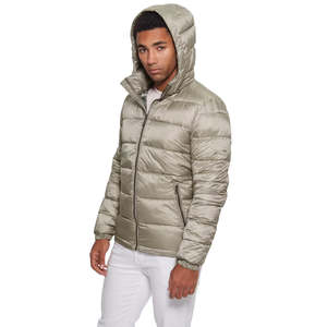 Veste matelassée pour homme, design personnalisé, veste d'hiver décontractée pour homme, veste isolante en duvet de canard avec logo brodé en chenille. - Product Image 3