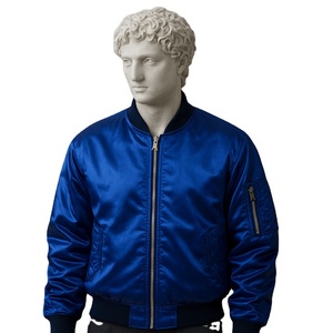 OEM Custom <b>Men's</b> Coated Zipper Windproof Eco-Friendly <b>Thin</b> Quick Dry Breathable Bomber <b>Jacket</b> Fashionable Color Block Style - Product Image 3