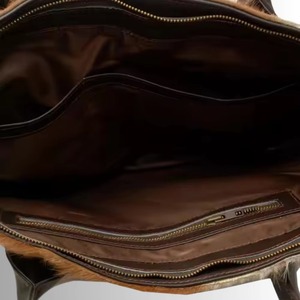 Bolso Tote de Cuero Genuino con Pelo, Bolso de Hombro Vintage, Gran Capacidad, Ligero - Product Image 2