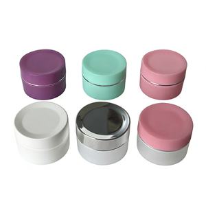 <span class=keywords><strong>Pot</strong></span> cosmétique en plastique PP 15g, finition mate, anneau argenté, anti-fuite, pour crème <span class=keywords><strong>visage</strong></span> et yeux, emballage personnalisé pour soins de la peau - Product Image 1