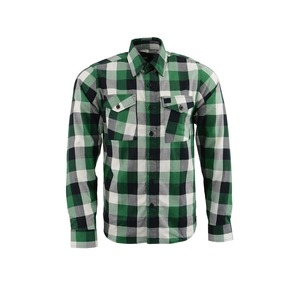 Chemise en flanelle unie pour homme, manches courtes, col boutonné, décontractée, été, coton respirant, écologique - Product Image 4