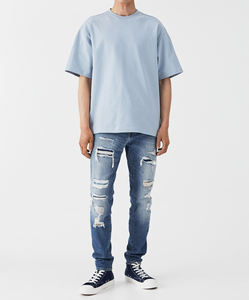 Customized <b>Men</b> Winter Sweet Solid Washed <b>Stretch</b> Denim <b>Pants</b> New Arrival Fashion Jeans - Product Image 2