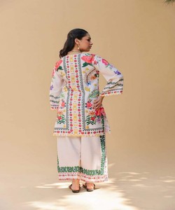 Conjunto de dos piezas estampado de viscosa y rayón RICH LOOK para uso diario, precio al por mayor, prenda étnica 85061 MULTI - Product Image 2